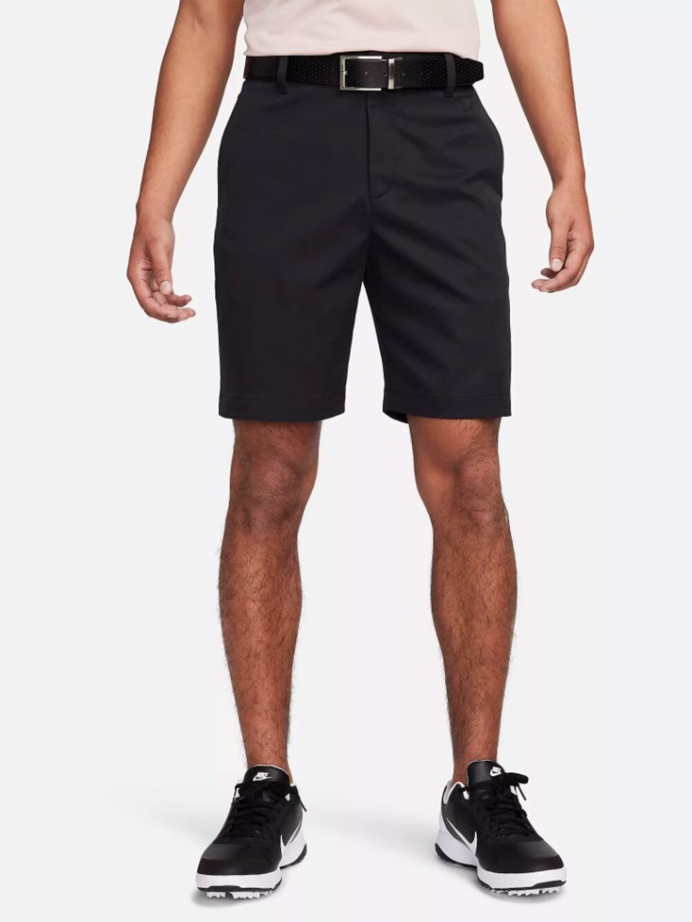 Nike Men's Black Tour Pleated Classic Slash Pocket Golf Chino Shorts Size 36